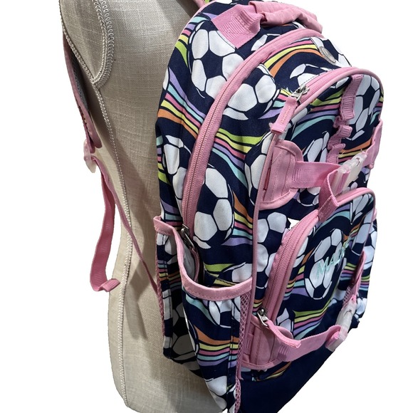 Pottery Barn Kids Large Soccer Backpack Kids Youth Girl Bookbag School Sports - Picture 4 of 11